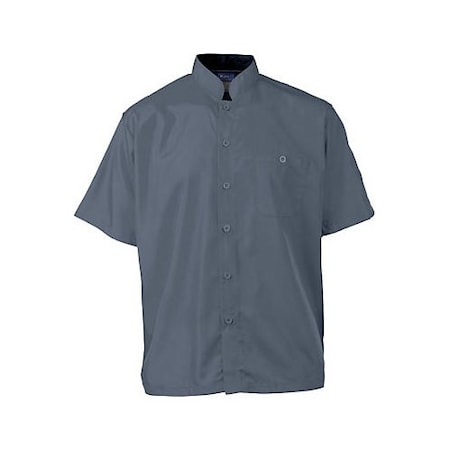 Allpoints Kng Xl Active Chef Shirt Mens Slate/Black Ss 2126SLBKXL